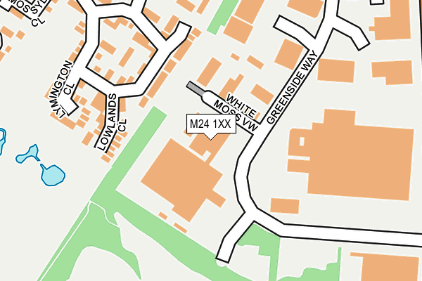 M24 1XX map - OS OpenMap – Local (Ordnance Survey) M24 1XX map - OS OpenMap – Local (Ordnance Survey)