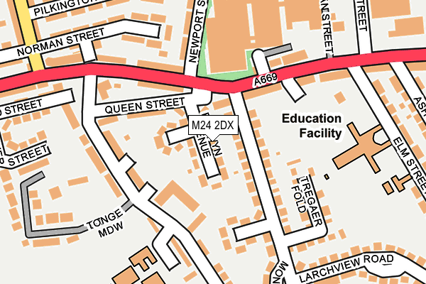 M24 2DX map - OS OpenMap – Local (Ordnance Survey) M24 2DX map - OS OpenMap – Local (Ordnance Survey)