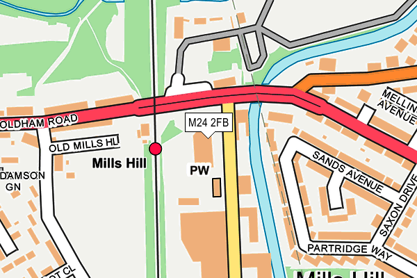 M24 2FB map - OS OpenMap – Local (Ordnance Survey) M24 2FB map - OS OpenMap – Local (Ordnance Survey)