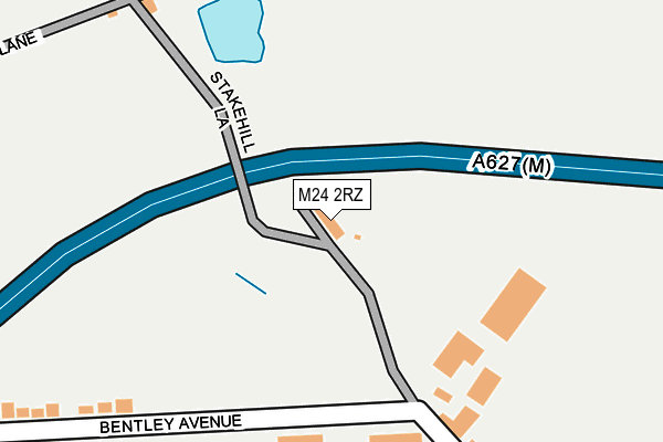 M24 2RZ map - OS OpenMap – Local (Ordnance Survey) M24 2RZ map - OS OpenMap – Local (Ordnance Survey)