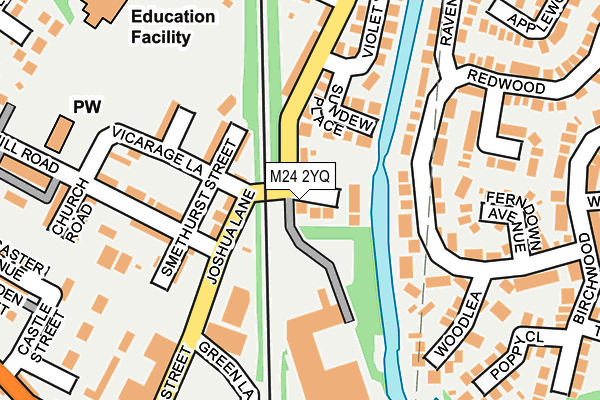 M24 2YQ map - OS OpenMap – Local (Ordnance Survey) M24 2YQ map - OS OpenMap – Local (Ordnance Survey)