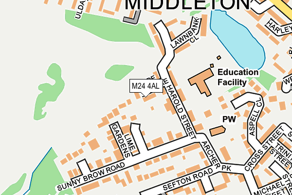 M24 4AL map - OS OpenMap – Local (Ordnance Survey) M24 4AL map - OS OpenMap – Local (Ordnance Survey)