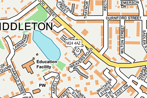 M24 4AZ map - OS OpenMap – Local (Ordnance Survey) M24 4AZ map - OS OpenMap – Local (Ordnance Survey)