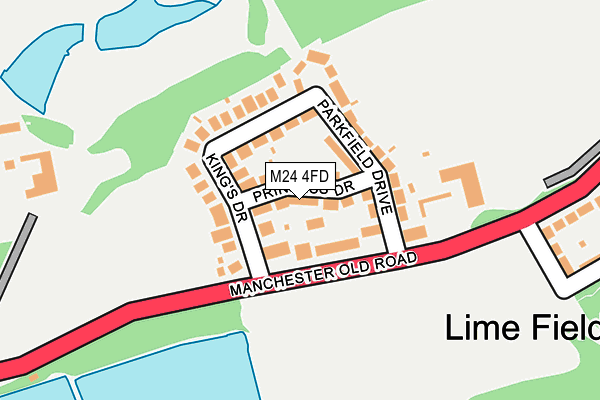 M24 4FD map - OS OpenMap – Local (Ordnance Survey) M24 4FD map - OS OpenMap – Local (Ordnance Survey)