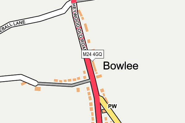 M24 4GQ map - OS OpenMap – Local (Ordnance Survey) M24 4GQ map - OS OpenMap – Local (Ordnance Survey)