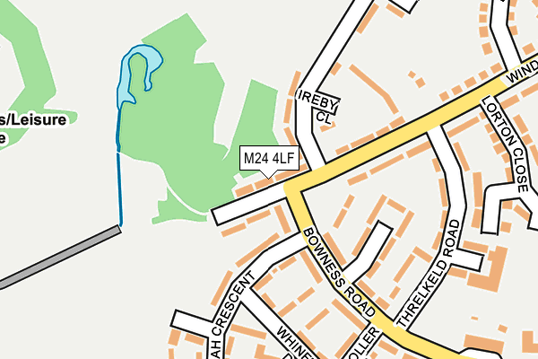 M24 4LF map - OS OpenMap – Local (Ordnance Survey) M24 4LF map - OS OpenMap – Local (Ordnance Survey)