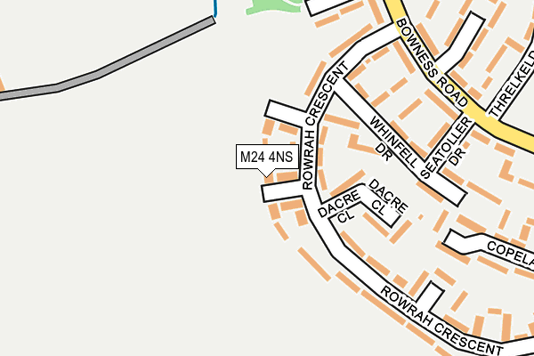 M24 4NS map - OS OpenMap – Local (Ordnance Survey) M24 4NS map - OS OpenMap – Local (Ordnance Survey)
