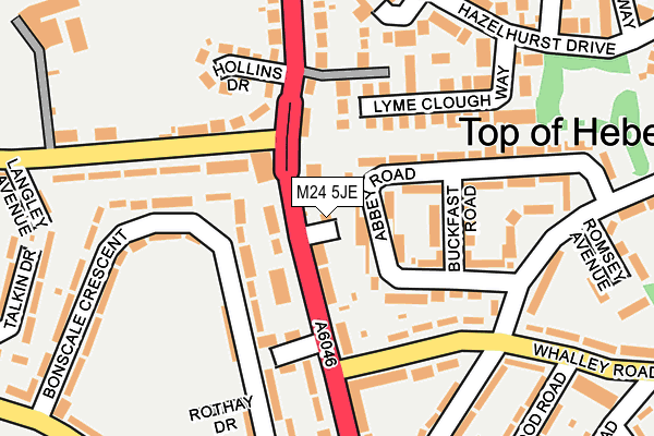M24 5JE map - OS OpenMap – Local (Ordnance Survey) M24 5JE map - OS OpenMap – Local (Ordnance Survey)