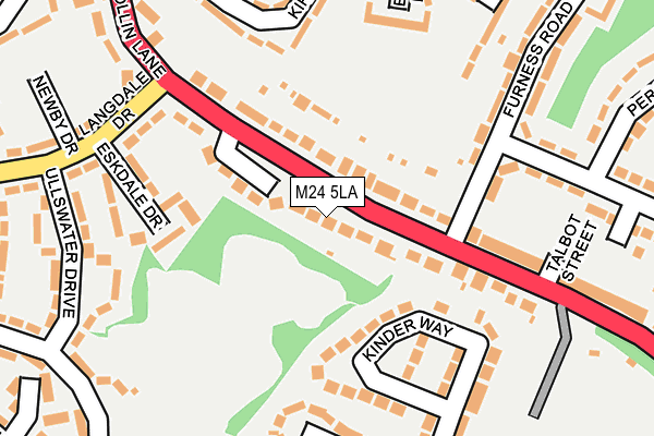 M24 5LA map - OS OpenMap – Local (Ordnance Survey) M24 5LA map - OS OpenMap – Local (Ordnance Survey)