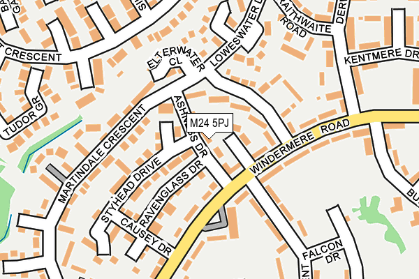 M24 5PJ map - OS OpenMap – Local (Ordnance Survey) M24 5PJ map - OS OpenMap – Local (Ordnance Survey)