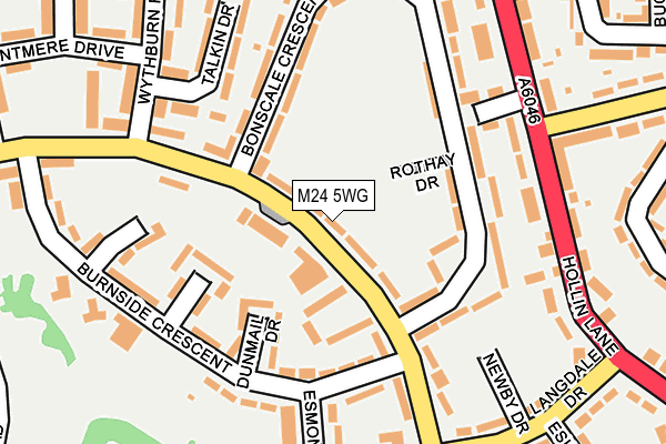 M24 5WG map - OS OpenMap – Local (Ordnance Survey) M24 5WG map - OS OpenMap – Local (Ordnance Survey)
