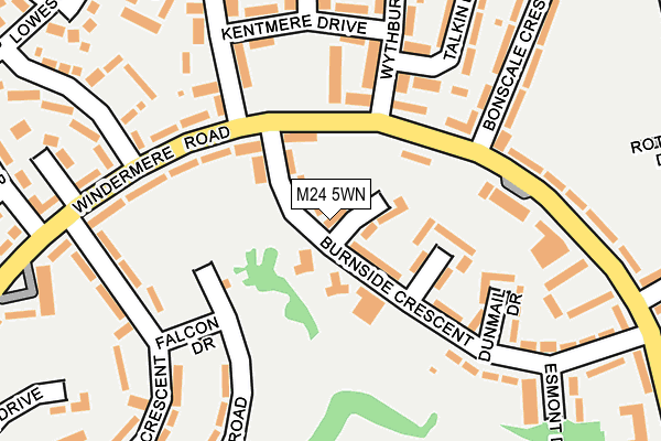 M24 5WN map - OS OpenMap – Local (Ordnance Survey) M24 5WN map - OS OpenMap – Local (Ordnance Survey)