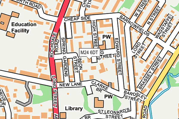 M24 6DT map - OS OpenMap – Local (Ordnance Survey) M24 6DT map - OS OpenMap – Local (Ordnance Survey)