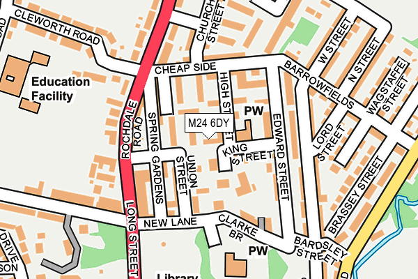 M24 6DY map - OS OpenMap – Local (Ordnance Survey) M24 6DY map - OS OpenMap – Local (Ordnance Survey)