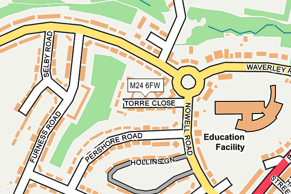 M24 6FW map - OS OpenMap – Local (Ordnance Survey) M24 6FW map - OS OpenMap – Local (Ordnance Survey)
