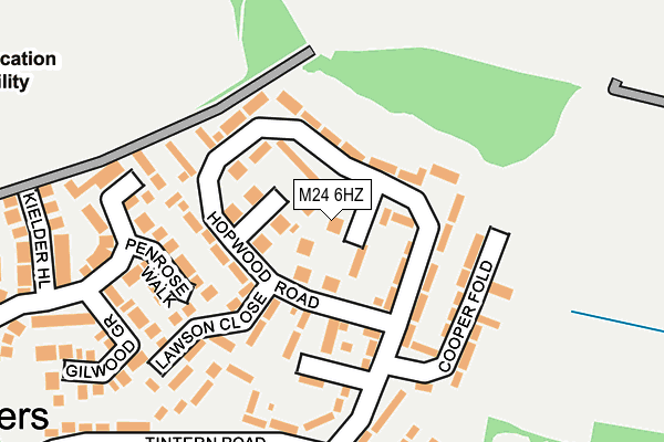 M24 6HZ map - OS OpenMap – Local (Ordnance Survey) M24 6HZ map - OS OpenMap – Local (Ordnance Survey)