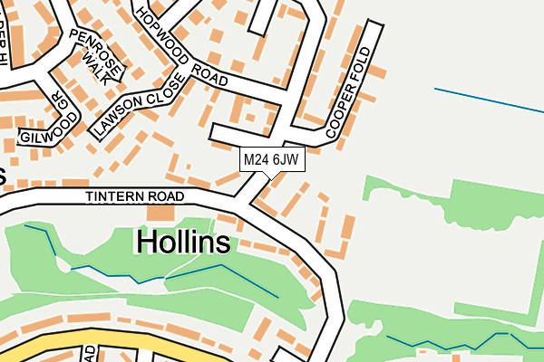 M24 6JW map - OS OpenMap – Local (Ordnance Survey) M24 6JW map - OS OpenMap – Local (Ordnance Survey)