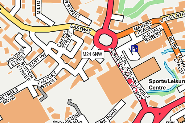 M24 6NW map - OS OpenMap – Local (Ordnance Survey) M24 6NW map - OS OpenMap – Local (Ordnance Survey)