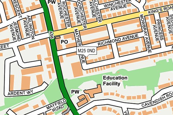 M25 0ND map - OS OpenMap – Local (Ordnance Survey) M25 0ND map - OS OpenMap – Local (Ordnance Survey)