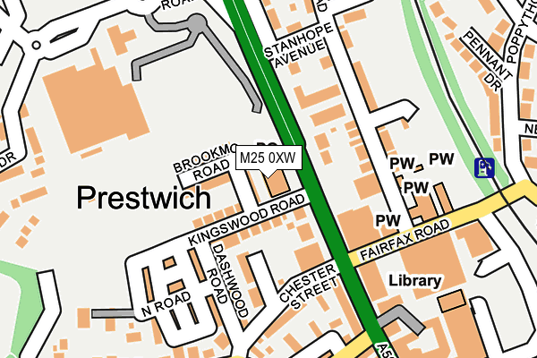 M25 0XW map - OS OpenMap – Local (Ordnance Survey) M25 0XW map - OS OpenMap – Local (Ordnance Survey)