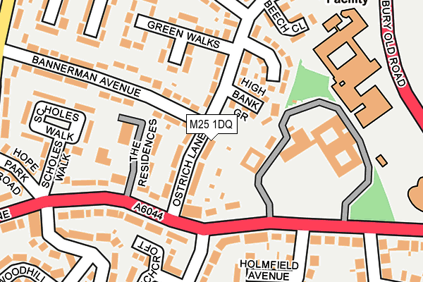 M25 1DQ map - OS OpenMap – Local (Ordnance Survey) M25 1DQ map - OS OpenMap – Local (Ordnance Survey)