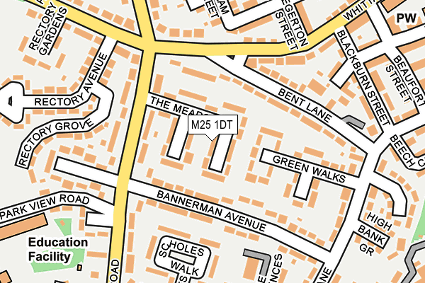 M25 1DT map - OS OpenMap – Local (Ordnance Survey) M25 1DT map - OS OpenMap – Local (Ordnance Survey)