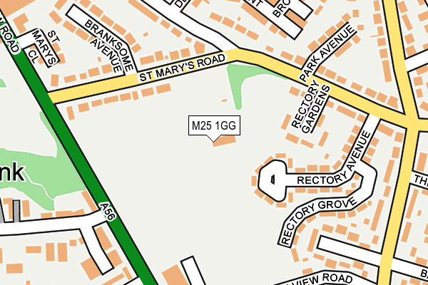 M25 1GG map - OS OpenMap – Local (Ordnance Survey) M25 1GG map - OS OpenMap – Local (Ordnance Survey)