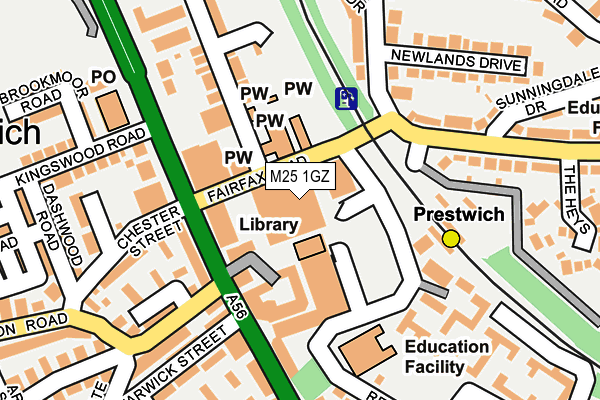 M25 1GZ map - OS OpenMap – Local (Ordnance Survey) M25 1GZ map - OS OpenMap – Local (Ordnance Survey)