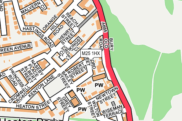 M25 1HX map - OS OpenMap – Local (Ordnance Survey) M25 1HX map - OS OpenMap – Local (Ordnance Survey)