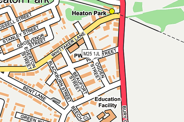 M25 1JL map - OS OpenMap – Local (Ordnance Survey) M25 1JL map - OS OpenMap – Local (Ordnance Survey)