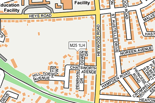 M25 1LH map - OS OpenMap – Local (Ordnance Survey) M25 1LH map - OS OpenMap – Local (Ordnance Survey)