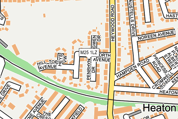 M25 1LZ map - OS OpenMap – Local (Ordnance Survey) M25 1LZ map - OS OpenMap – Local (Ordnance Survey)