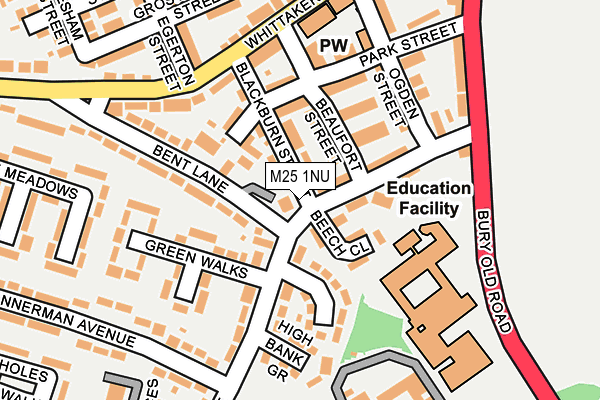 M25 1NU map - OS OpenMap – Local (Ordnance Survey) M25 1NU map - OS OpenMap – Local (Ordnance Survey)