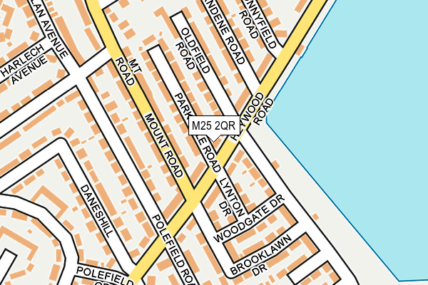 M25 2QR map - OS OpenMap – Local (Ordnance Survey) M25 2QR map - OS OpenMap – Local (Ordnance Survey)