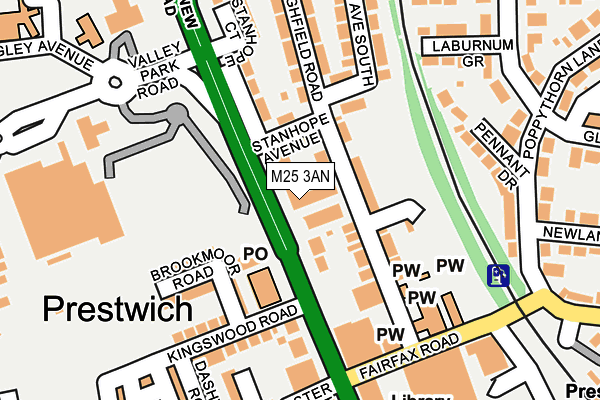 M25 3AN map - OS OpenMap – Local (Ordnance Survey) M25 3AN map - OS OpenMap – Local (Ordnance Survey)