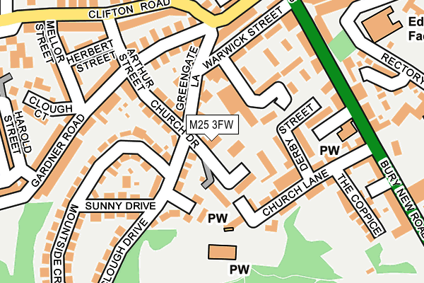 M25 3FW map - OS OpenMap – Local (Ordnance Survey) M25 3FW map - OS OpenMap – Local (Ordnance Survey)