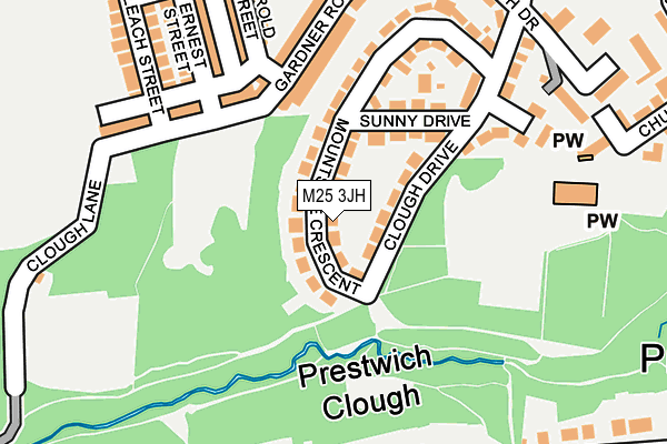 M25 3JH map - OS OpenMap – Local (Ordnance Survey) M25 3JH map - OS OpenMap – Local (Ordnance Survey)