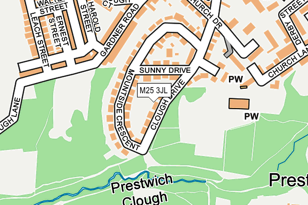 M25 3JL map - OS OpenMap – Local (Ordnance Survey) M25 3JL map - OS OpenMap – Local (Ordnance Survey)