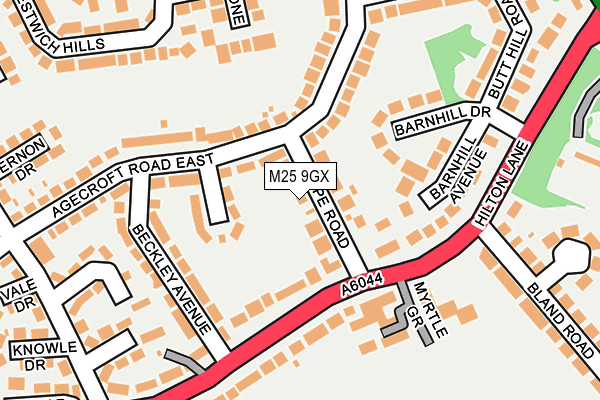 M25 9GX map - OS OpenMap – Local (Ordnance Survey) M25 9GX map - OS OpenMap – Local (Ordnance Survey)