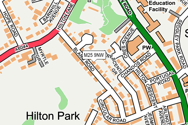 M25 9NW map - OS OpenMap – Local (Ordnance Survey) M25 9NW map - OS OpenMap – Local (Ordnance Survey)