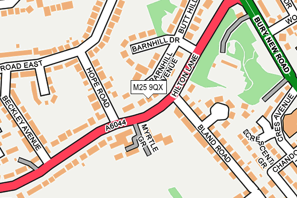 M25 9QX map - OS OpenMap – Local (Ordnance Survey) M25 9QX map - OS OpenMap – Local (Ordnance Survey)