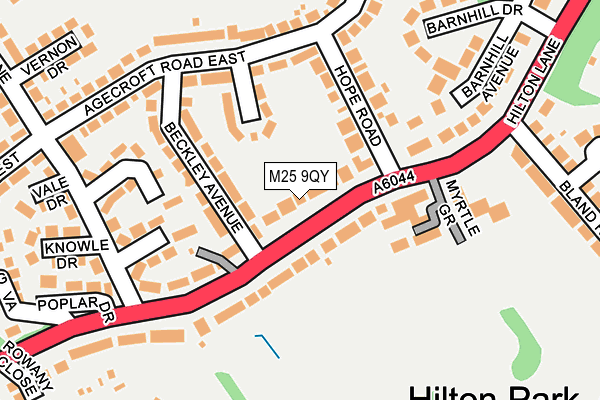 M25 9QY map - OS OpenMap – Local (Ordnance Survey) M25 9QY map - OS OpenMap – Local (Ordnance Survey)