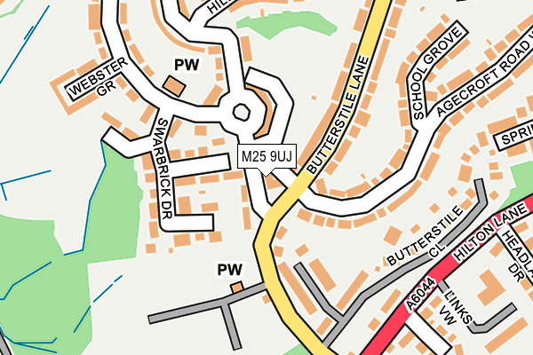 M25 9UJ map - OS OpenMap – Local (Ordnance Survey) M25 9UJ map - OS OpenMap – Local (Ordnance Survey)