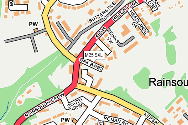 M25 9XL map - OS OpenMap – Local (Ordnance Survey) M25 9XL map - OS OpenMap – Local (Ordnance Survey)