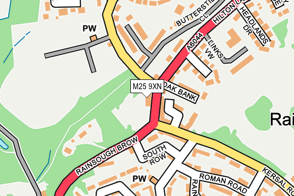 M25 9XN map - OS OpenMap – Local (Ordnance Survey) M25 9XN map - OS OpenMap – Local (Ordnance Survey)