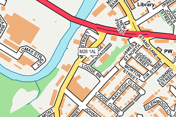 M26 1AL map - OS OpenMap – Local (Ordnance Survey) M26 1AL map - OS OpenMap – Local (Ordnance Survey)