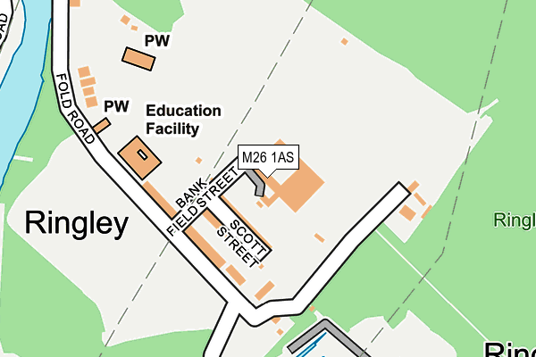 M26 1AS map - OS OpenMap – Local (Ordnance Survey) M26 1AS map - OS OpenMap – Local (Ordnance Survey)
