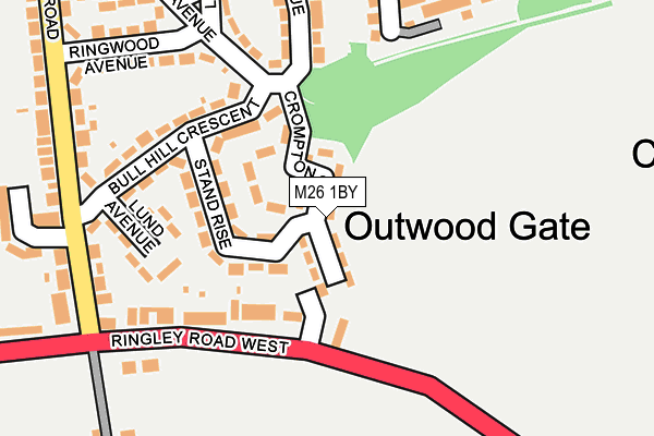 M26 1BY map - OS OpenMap – Local (Ordnance Survey) M26 1BY map - OS OpenMap – Local (Ordnance Survey)