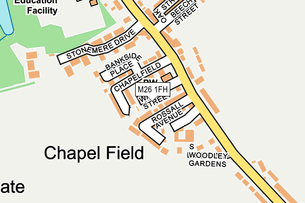 M26 1FH map - OS OpenMap – Local (Ordnance Survey) M26 1FH map - OS OpenMap – Local (Ordnance Survey)