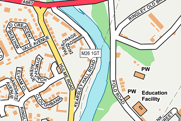 M26 1GT map - OS OpenMap – Local (Ordnance Survey) M26 1GT map - OS OpenMap – Local (Ordnance Survey)